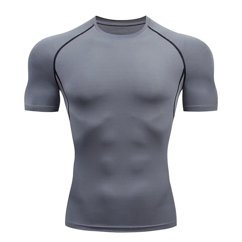 T shirt de compression Gris