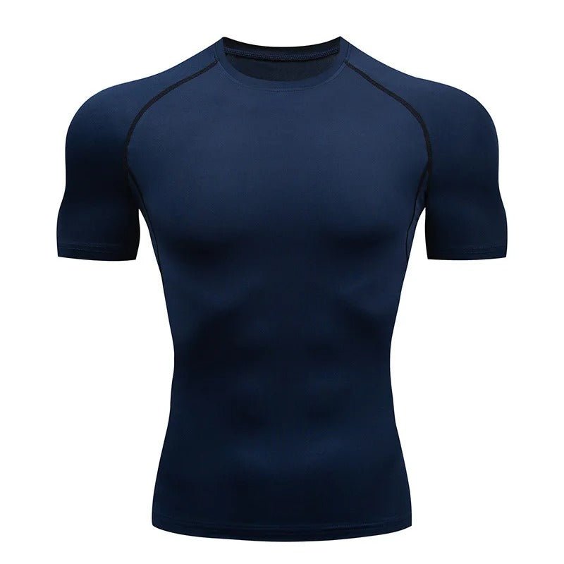 T shirt de compression Bleu Marine
