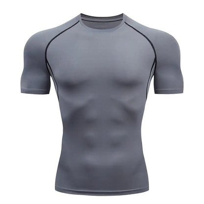 T shirt de compression Gris