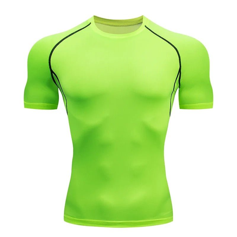 T shirt de compression Jaune