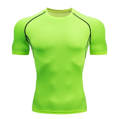 T shirt de compression Jaune