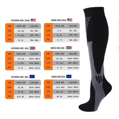 Tailles Chaussettes de compression