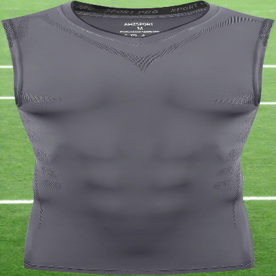 Haut de Compression - GymSleevelessShirt™ - Gris